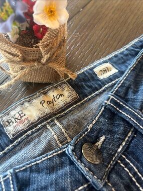 BKE Payton Women’s Dark Blue Boot Cut Jeans Size 28L Style BK11175L